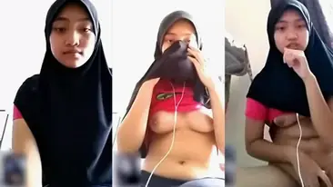 Aisyah ABG Hijab Merah VCS Ngentot Liar Viral Indo