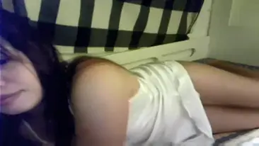 Cam Daster Putih Di Kasur Colmek Ganas Memek Banjir