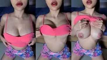 Cewek Indo Toket Gede Bra Pink Hot Amatir Viral