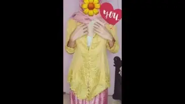Ukhti Kebaya Hijab Pink Menggoda Live Viral Indo